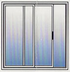 Glass sliding patio doors